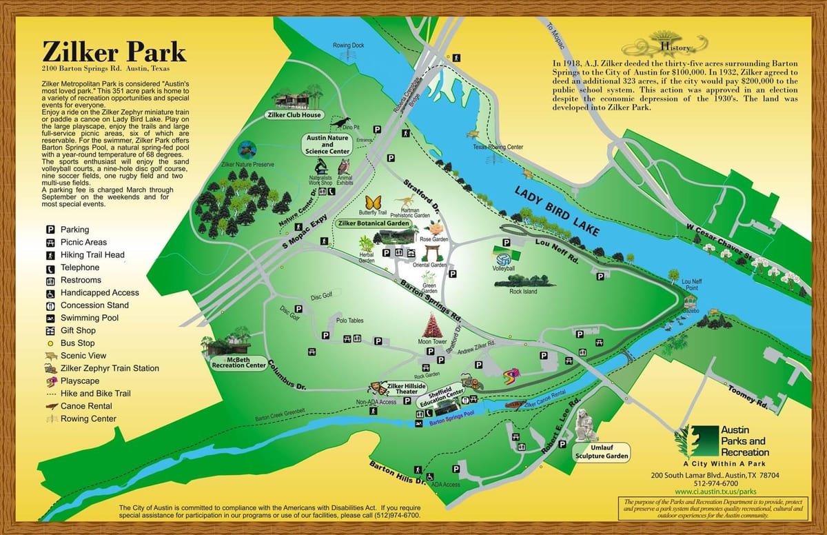 ਨਕਸ਼ਾ ਦੇ Zilker ਆਸ੍ਟਿਨ